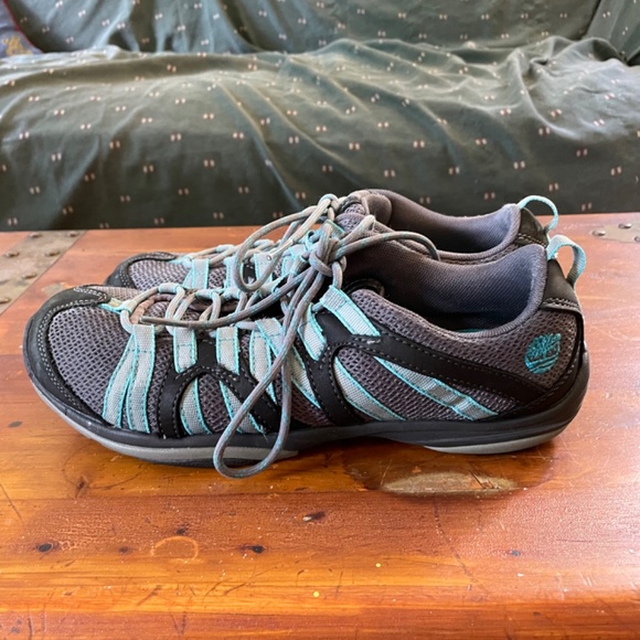 Timberland Blue and Grey Sneakers Women's Size 8.5 - Picture 5 of 10